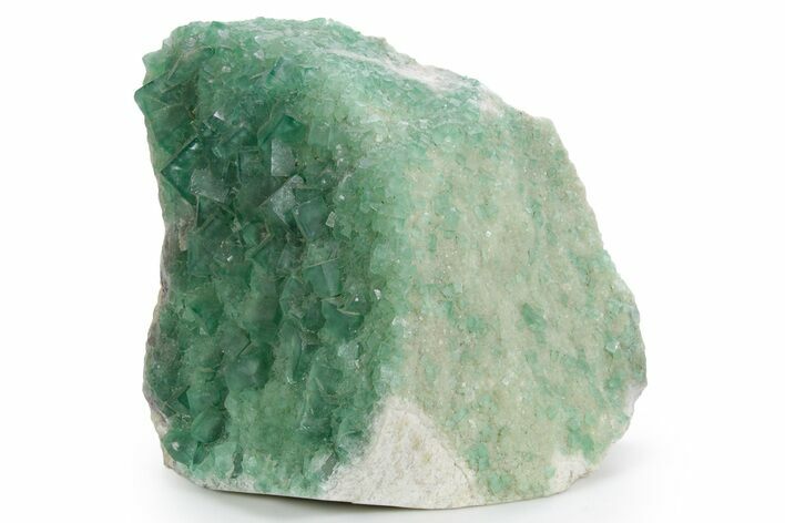 Green Fluorescent Cubic Fluorite Crystals - Madagascar #361414